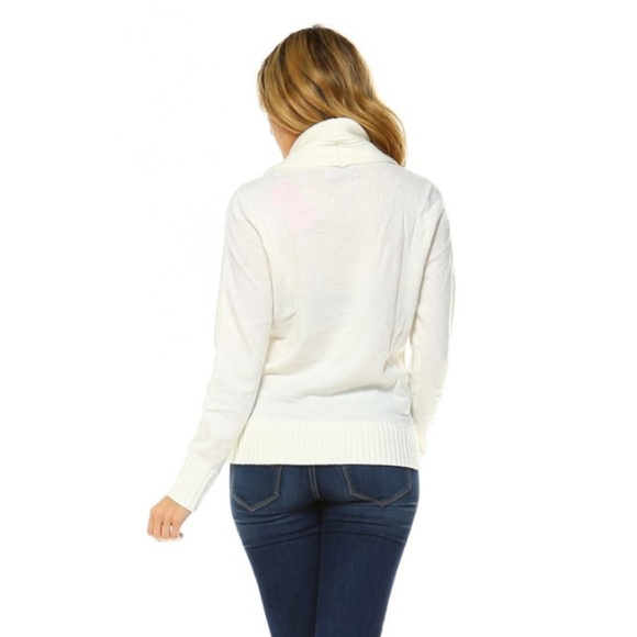 Women's Turtle Neck Sweater - Picture 4 of 4